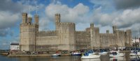 Caernarfon - the entire curtain wall